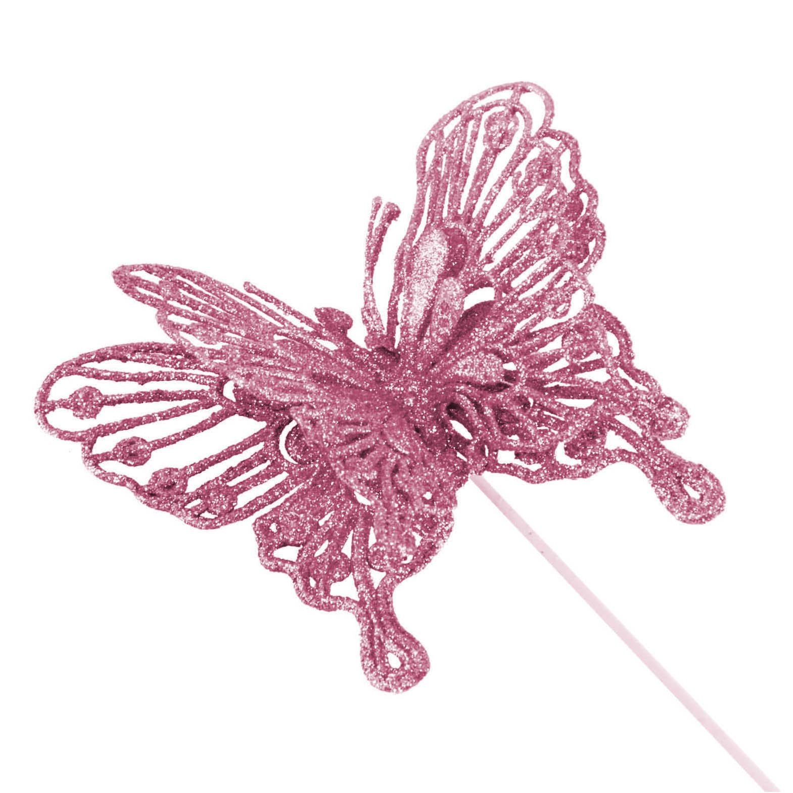 Heavy Glittered Large Double Layer Butterflies