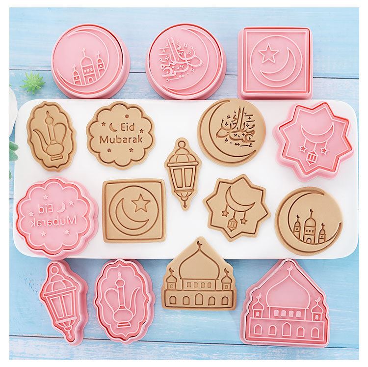 Set of 8 Premium Embossing Cookie Cutters