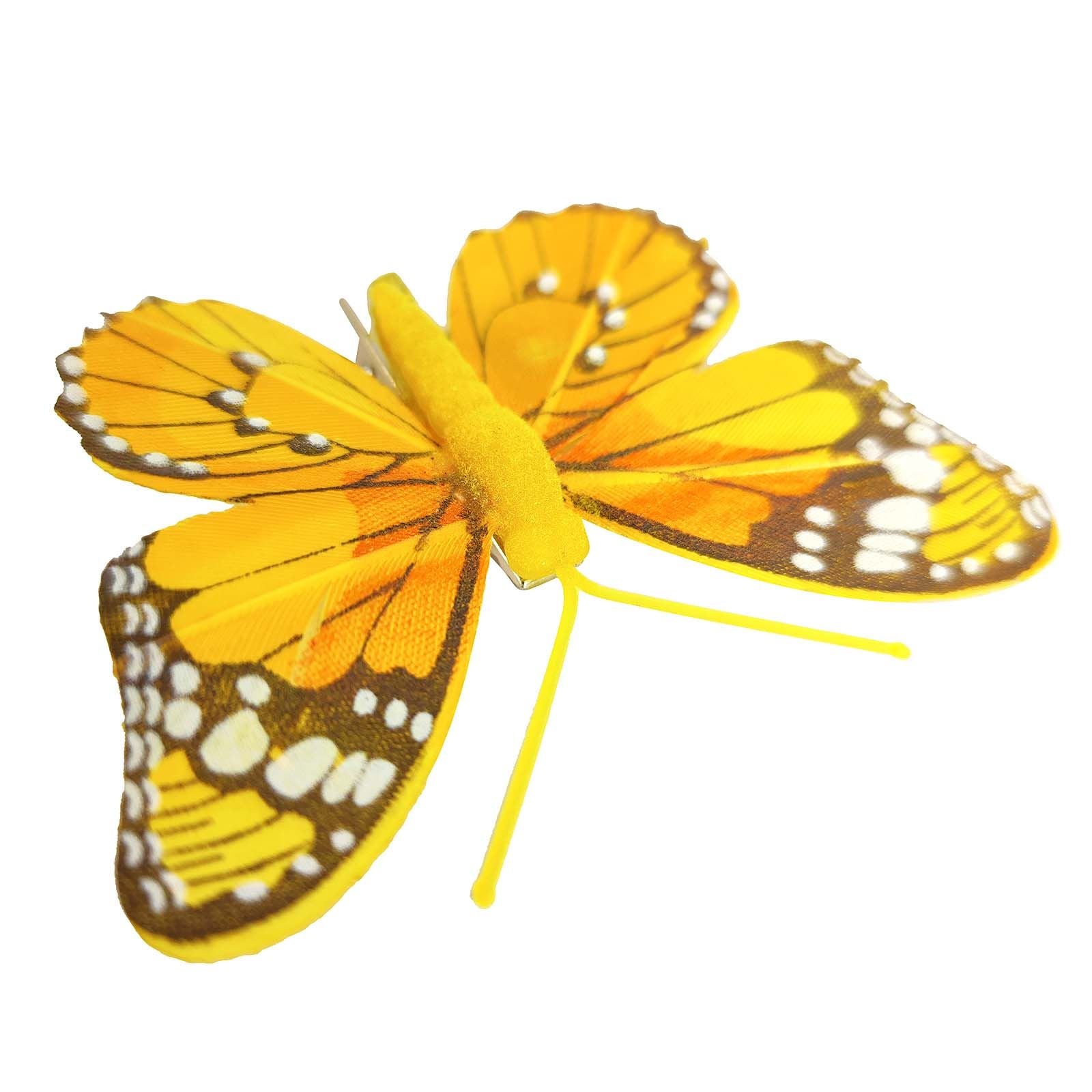 Box of 12 Premium Feather Butterfly Clips