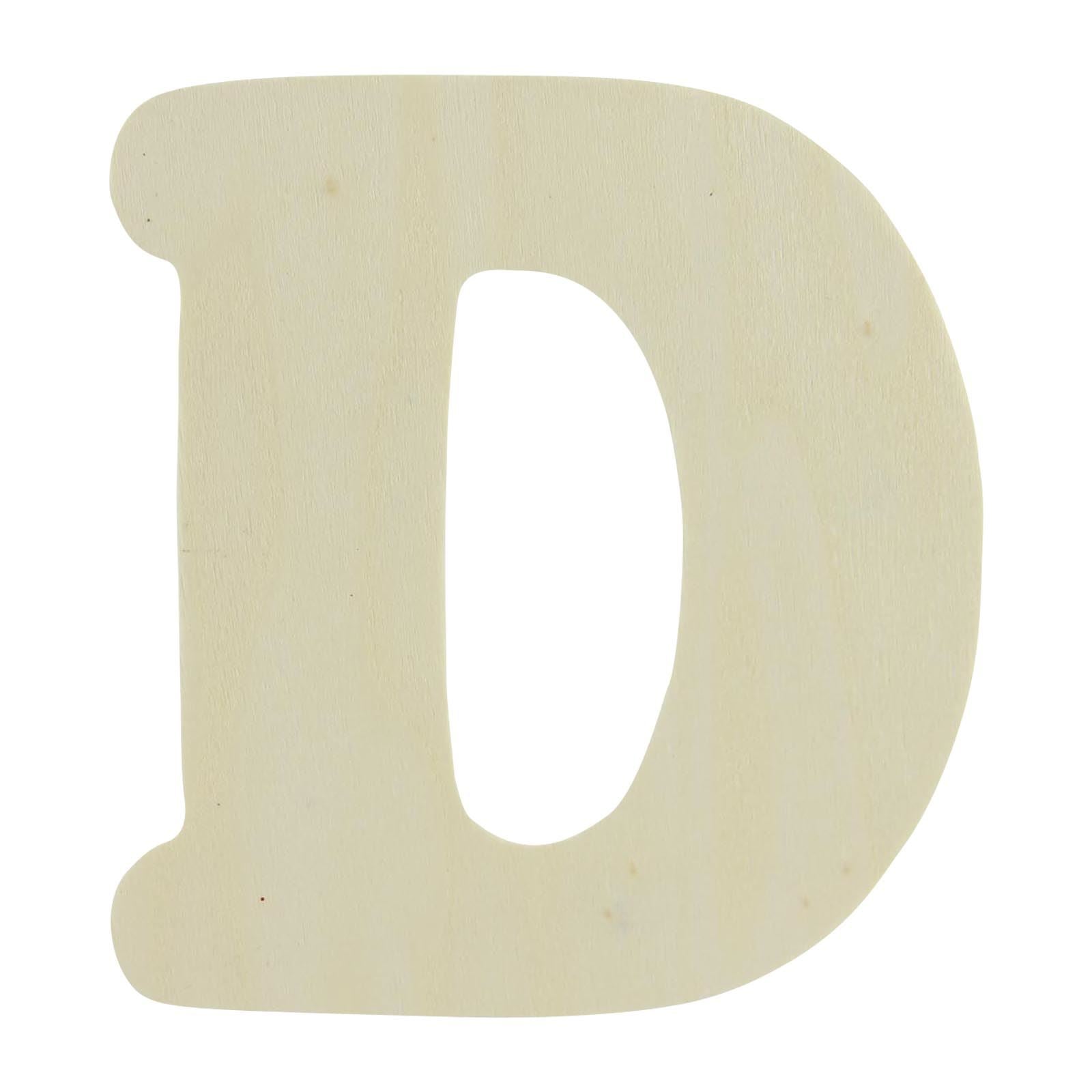 Large Natural Wood Flat Alphabets