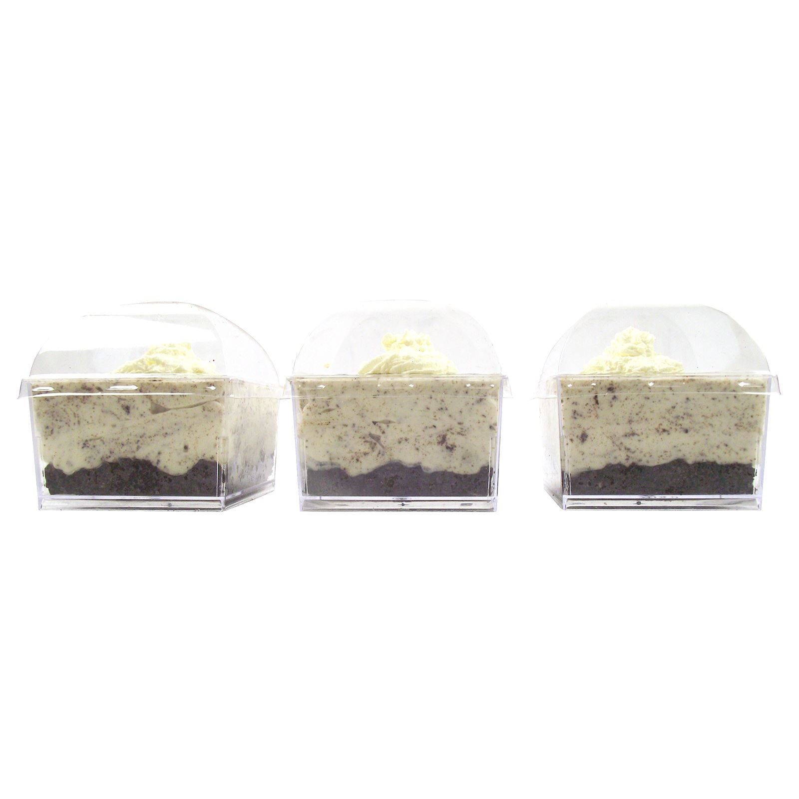 Canape Dishes Wide Square 7cm Disposable Dessert Cups (A)