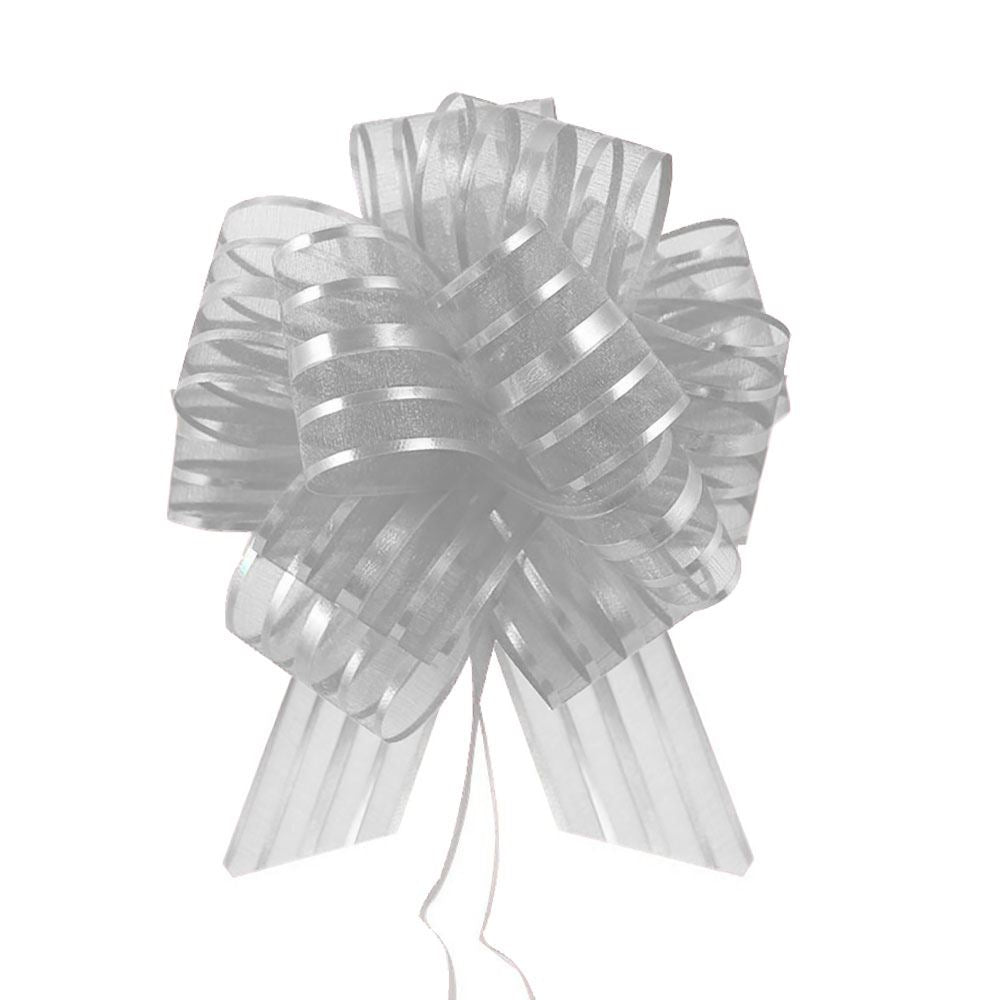 Premium 50mm Organza Stripe Pull Bows