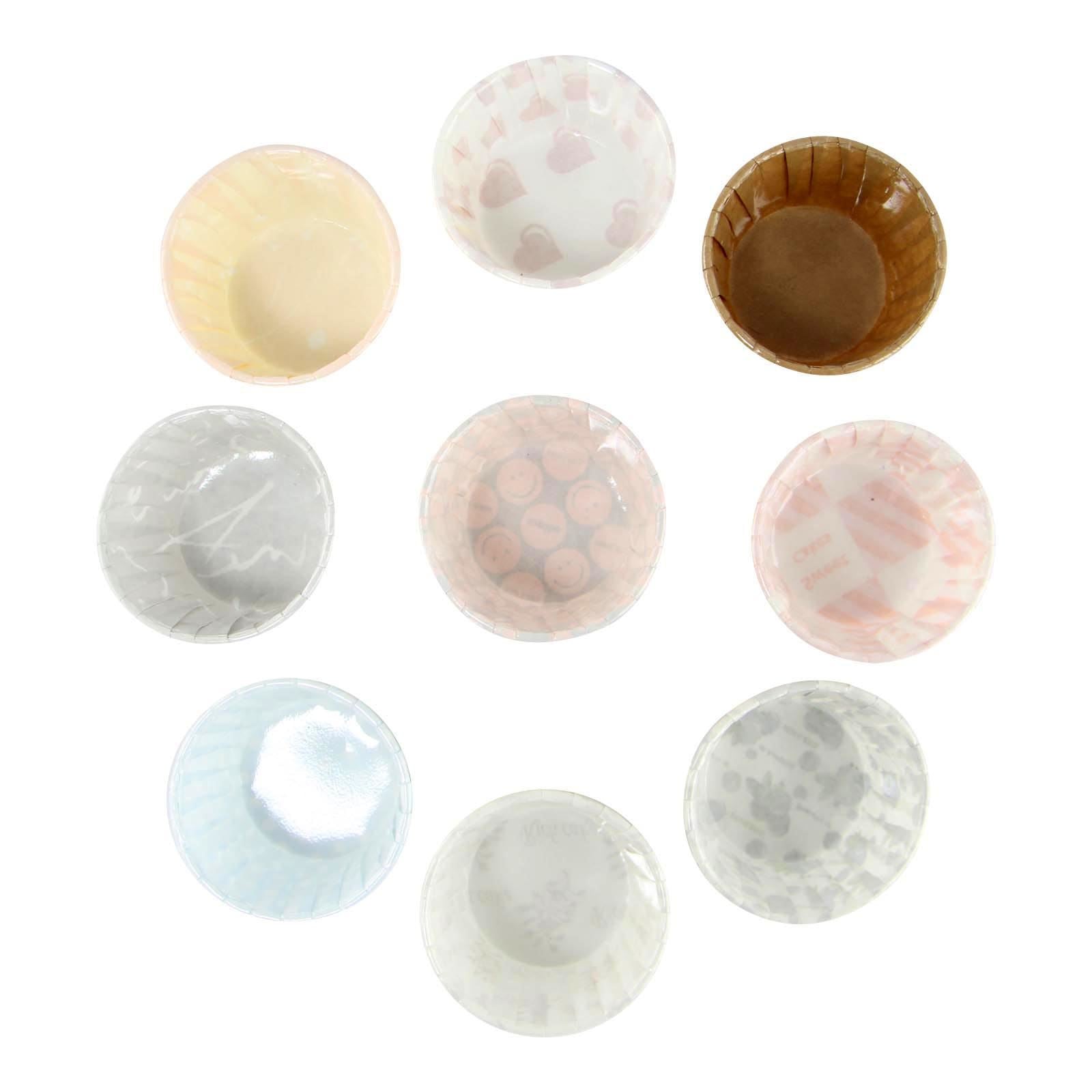 Coloured Grease-Proof Hard Premium Cupcake Cases - Mini