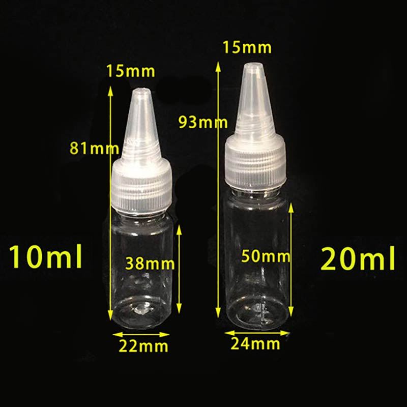 PET Clear Squeeze Empty Plastic Dripper Bottle