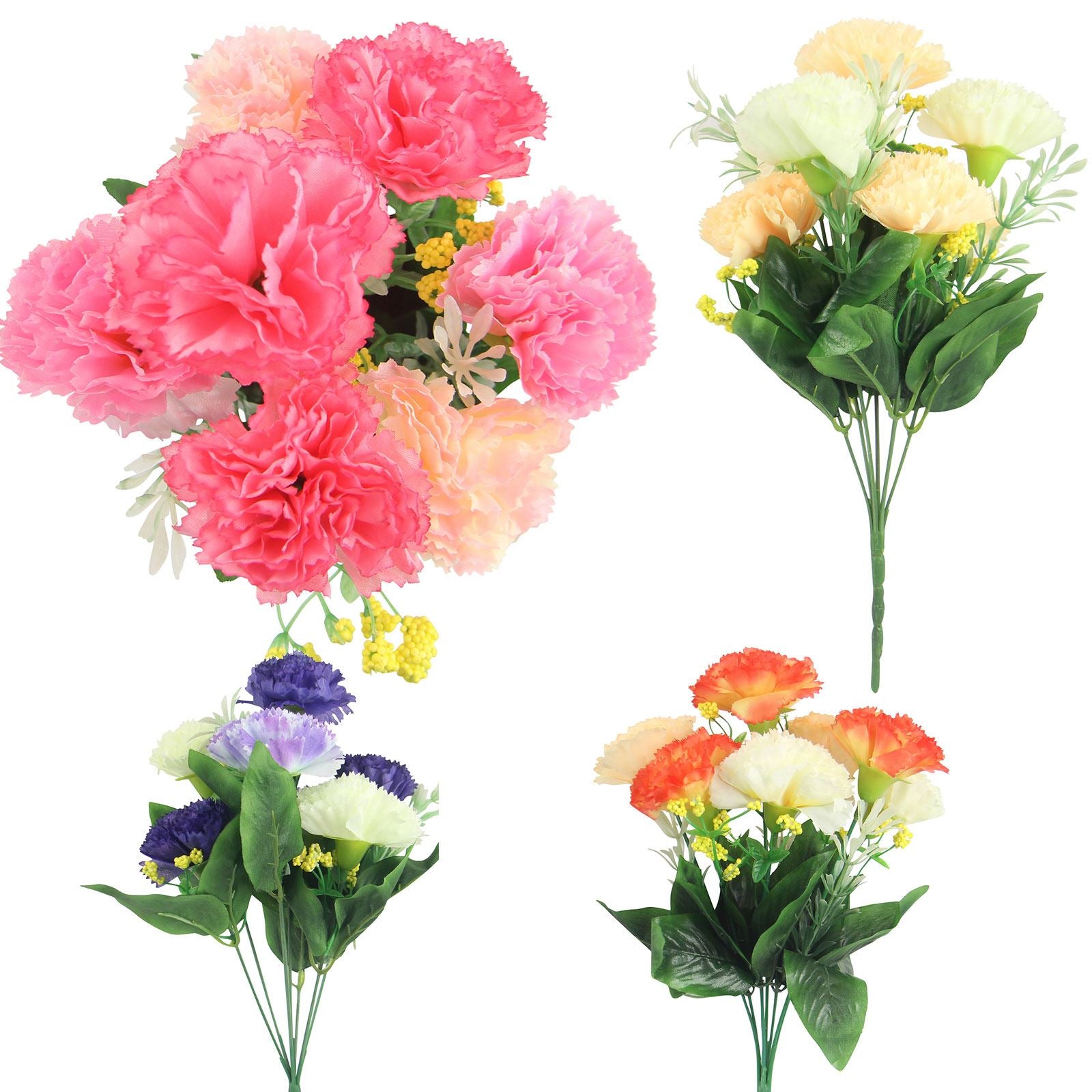 7 Head Artificial Carnation Bunch