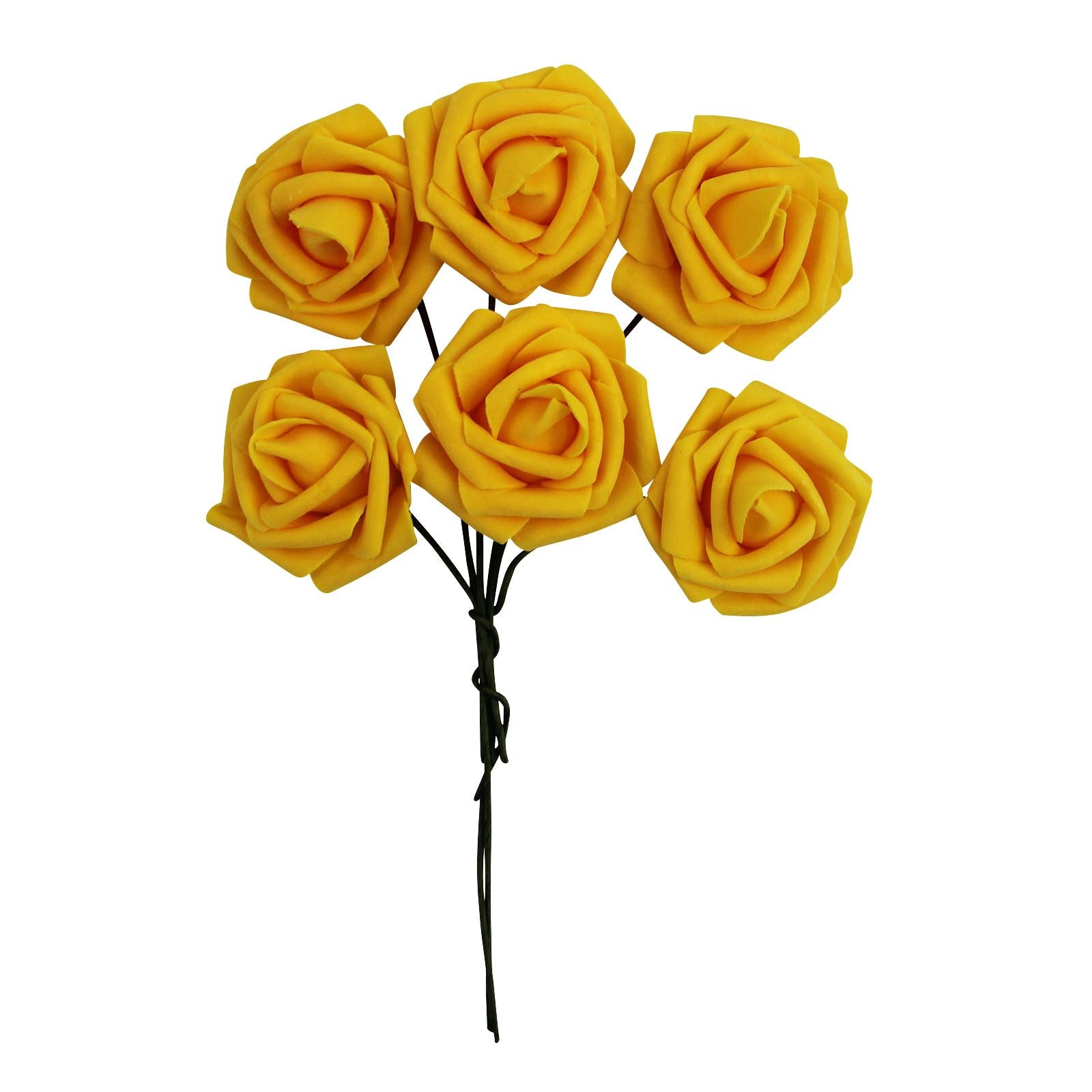 Colourfast Foam Roses - 6 Bunches - Regular