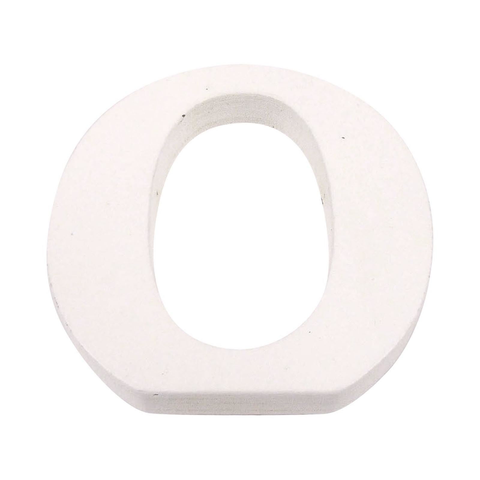 8cm White Painted Wooden Numbers and Alphabets