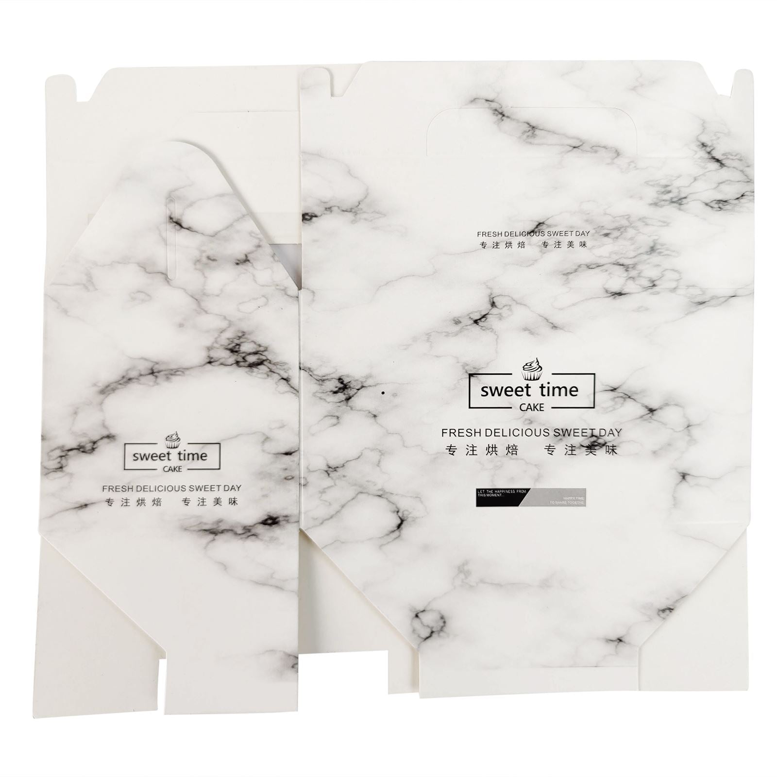 2 Hole Marble Cupcake Boxes