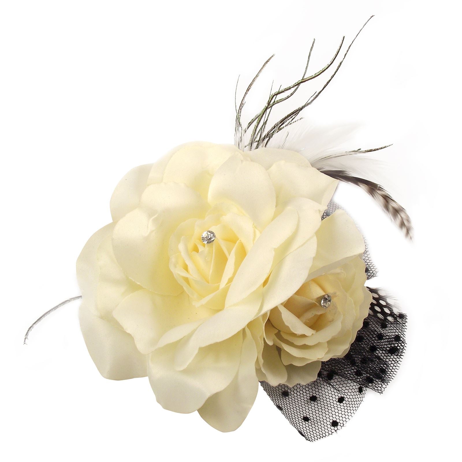 Double Rose Fascinator