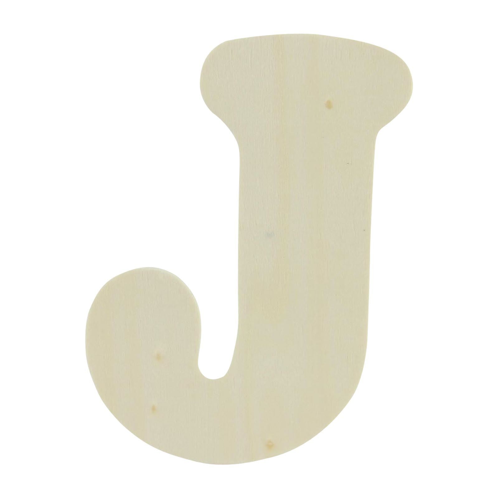 Large Natural Wood Flat Alphabets