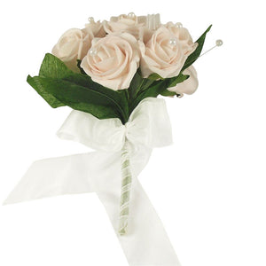 12 Rose and Pearl Brides Posy