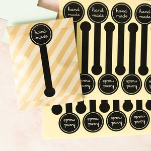 Sticker Sheets - Black Lollipop Sealing Sticker