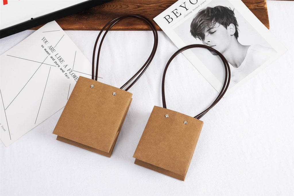 Rope Handled Waterproof Kraft Gift Bags
