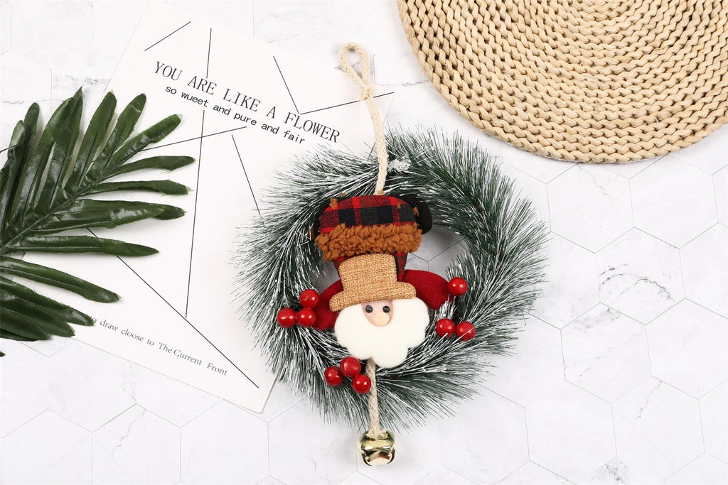 Cute Santa Rudolph Xmas Wreaths