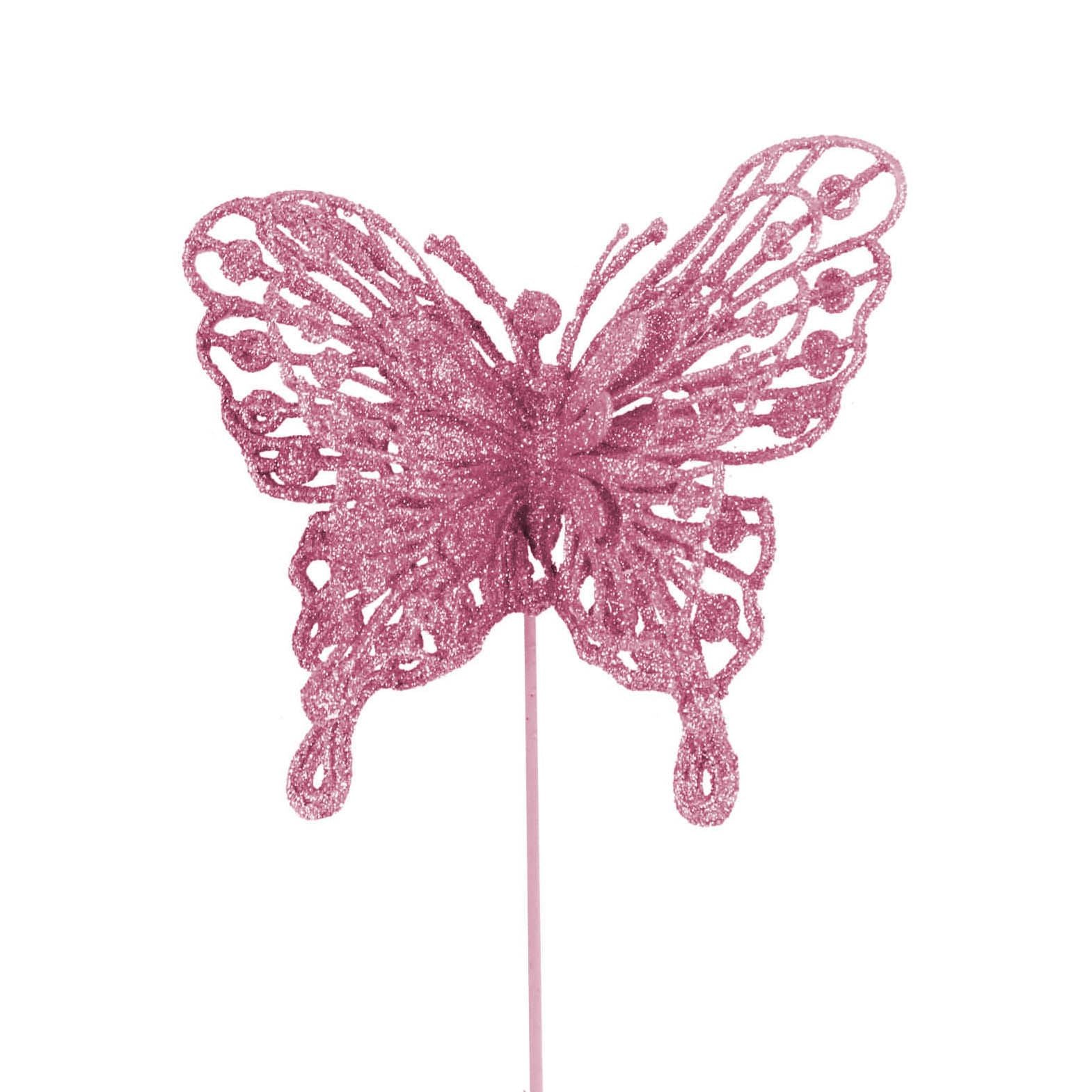 Heavy Glittered Large Double Layer Butterflies