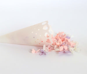 Laser Cut Wedding Paper Confetti Cones