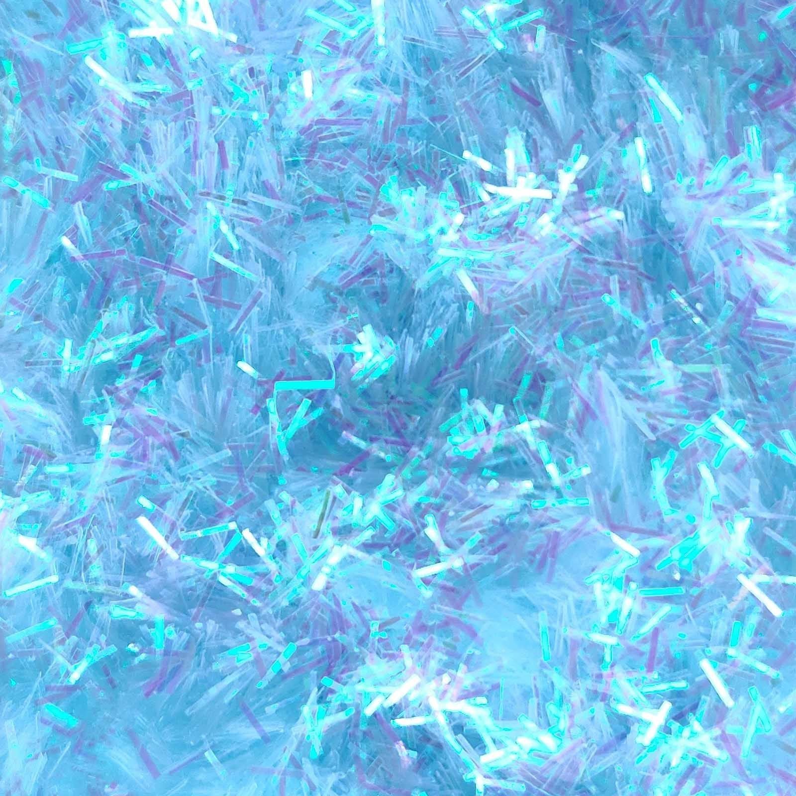 Glitter Elements - Iridescent Baby Blue - 3mm Tinsel