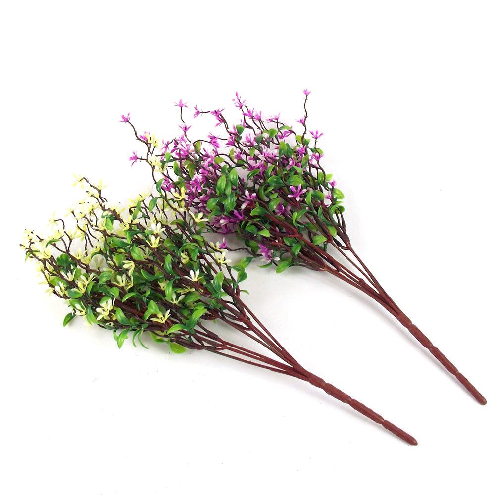 10x Plastic Foliage Bunches