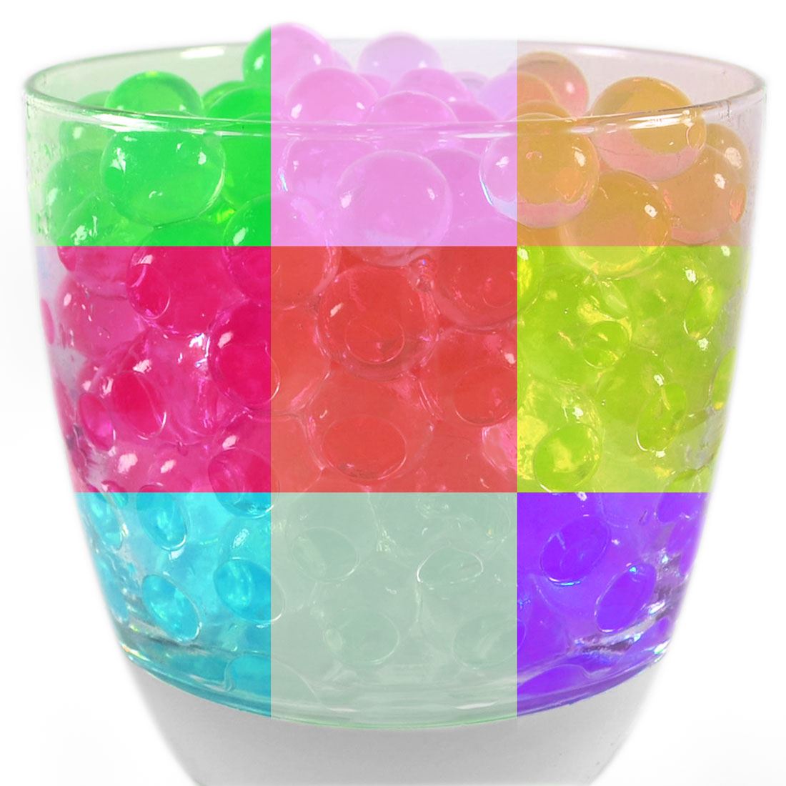 Assorted Colour Aqua Beads