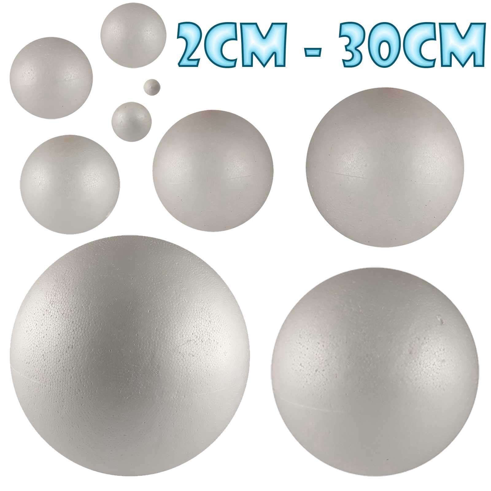 Polystyrene Balls in Sizes 20mm to 300mm