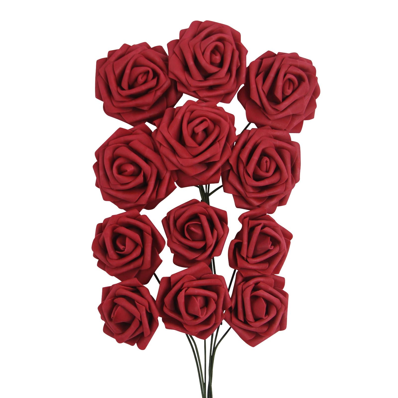 Colourfast Foam Roses - 6 Bunches - Regular