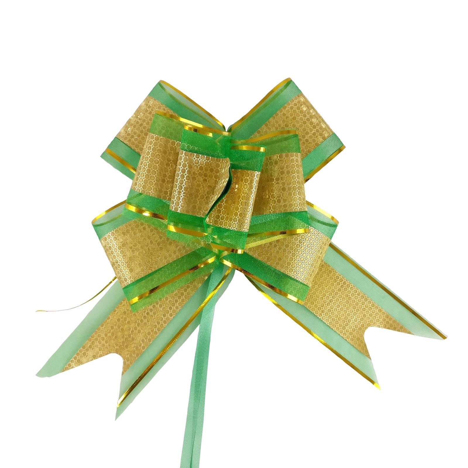 Extra Wide 70mm Metallic Organza Jumbo Butterfly Pull Bows