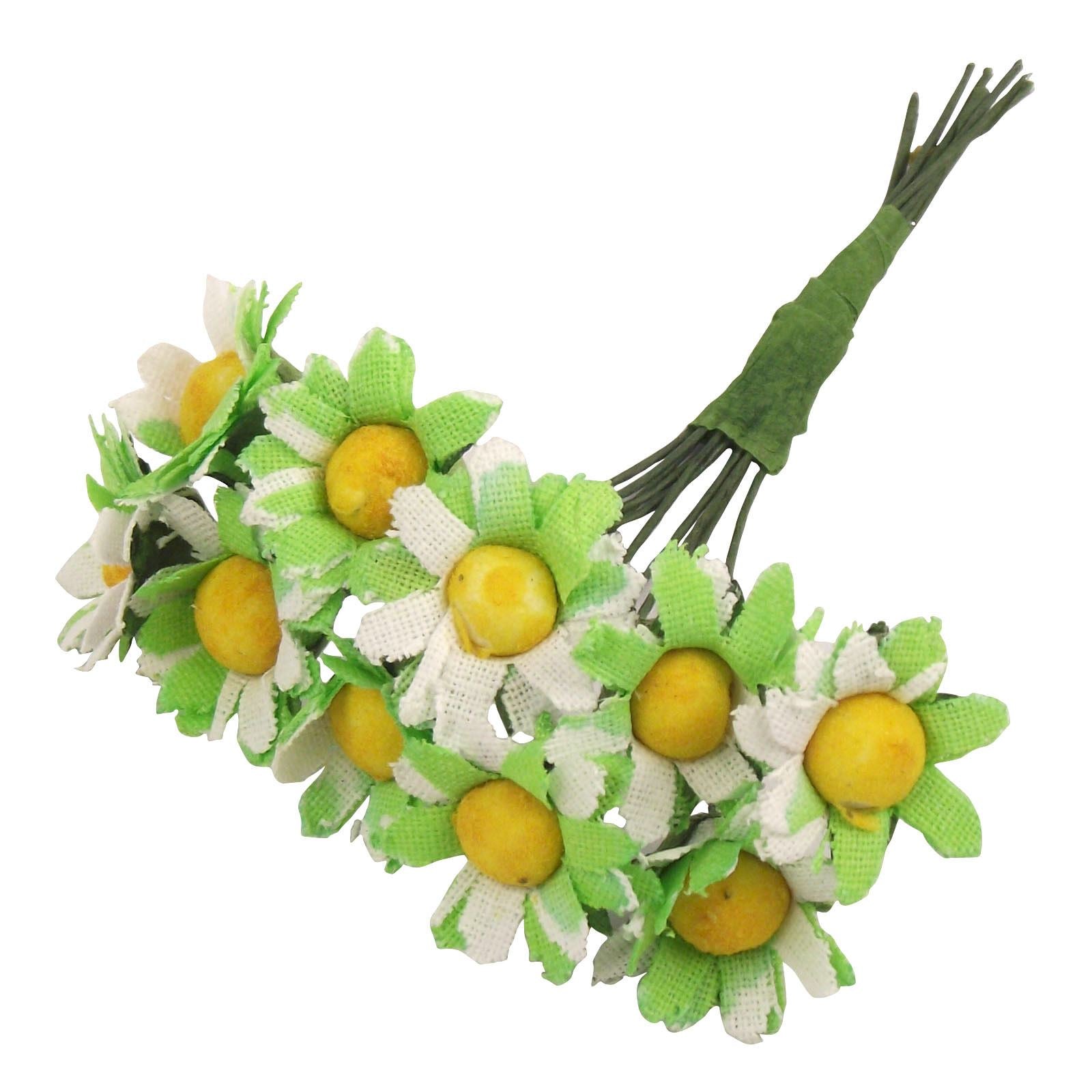10x Mini Daisy Flower Bunch