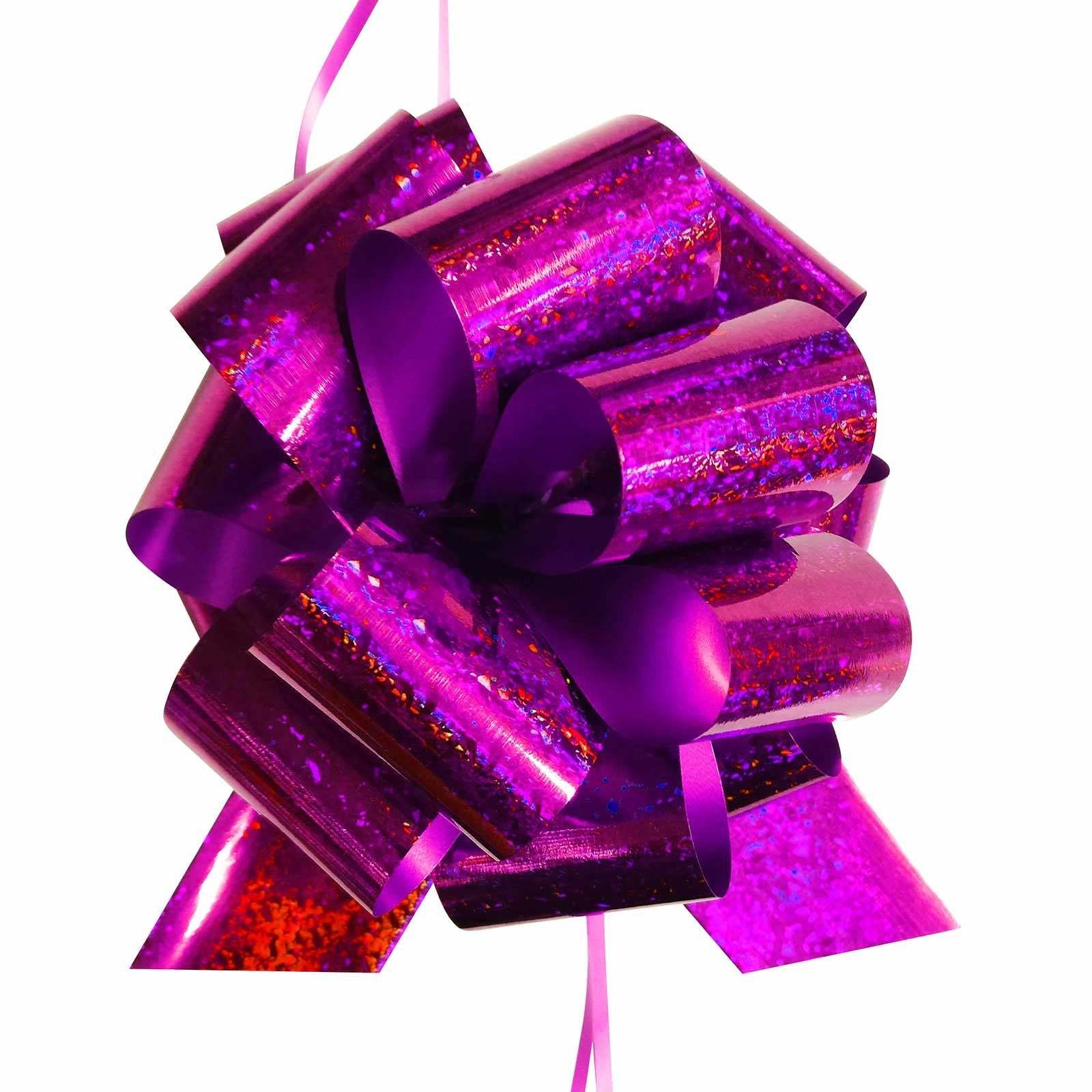 Deluxe Holographic 50mm Pompom Bows