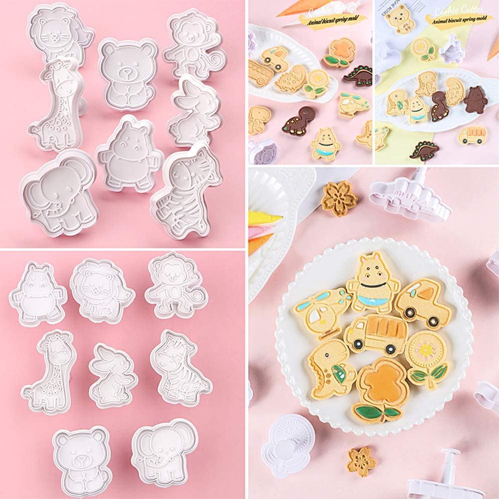Set of 8 Baby Exotic Animal Embossing Cutters