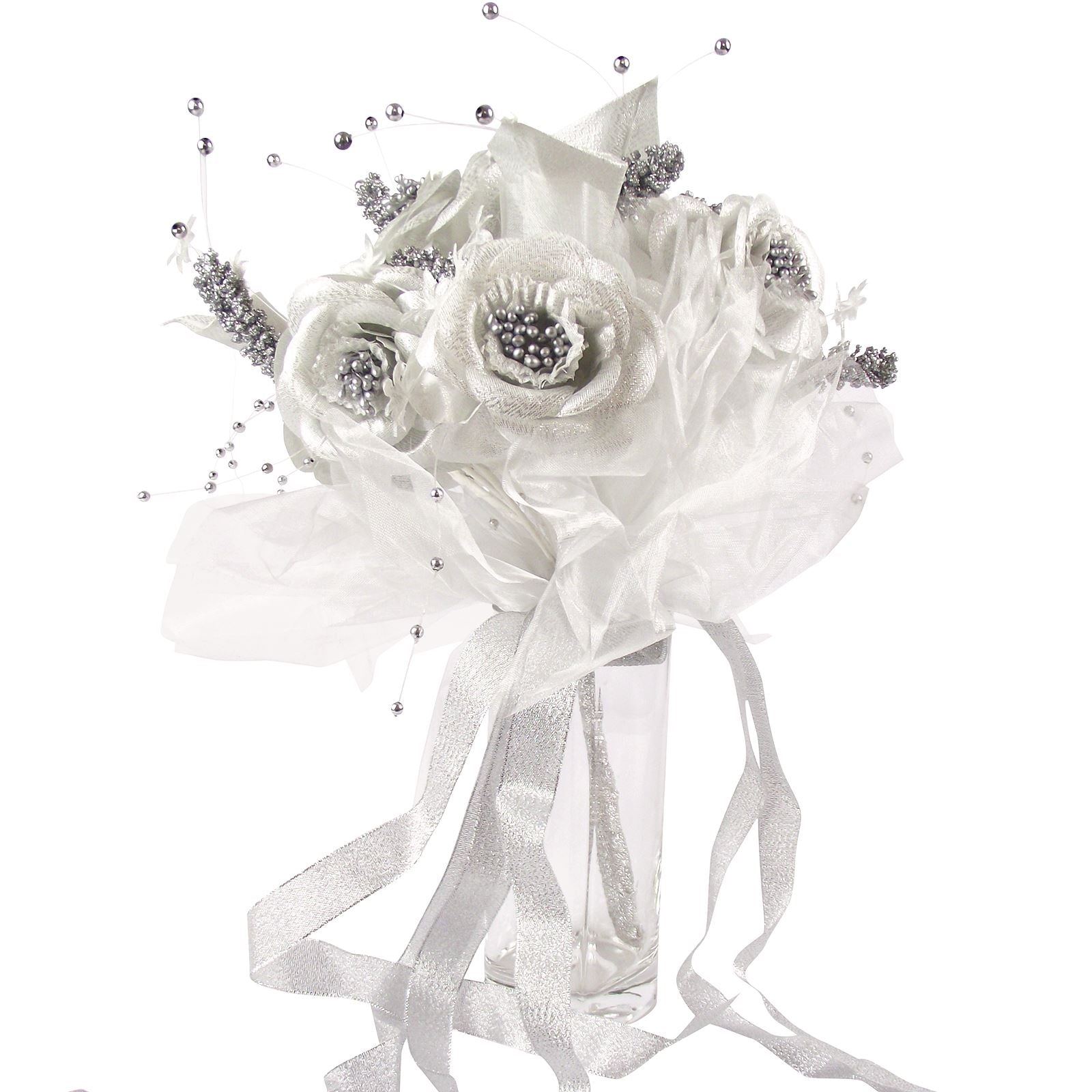 Metallic Gold or Silver Bridal Bouquet