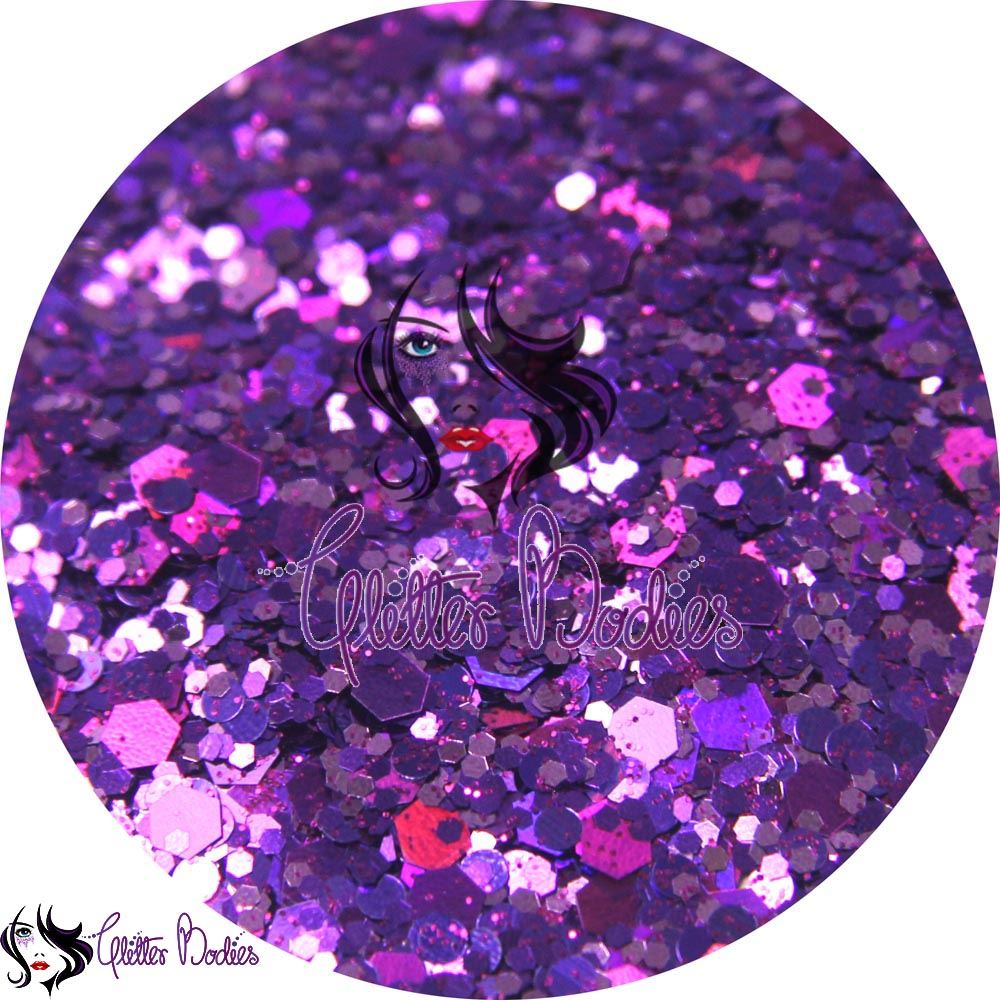 Glitterbodies Cosmetic Grade Festival Glitter Cocktail Multi Grade Chunky  [Voluptuous Voodoo]