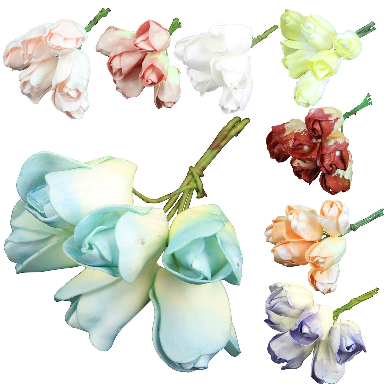 Bunch of 6 Foam Tulips
