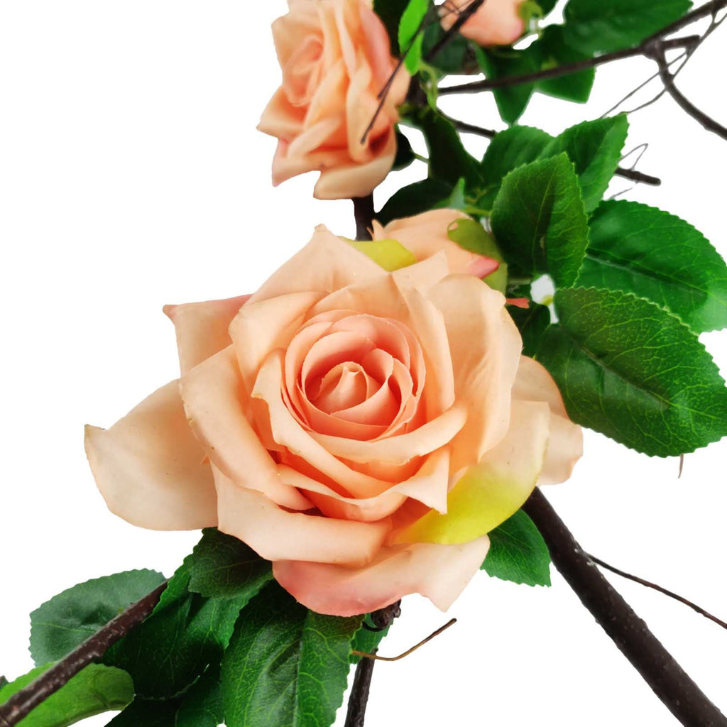 Rustic Branch Rose Garland