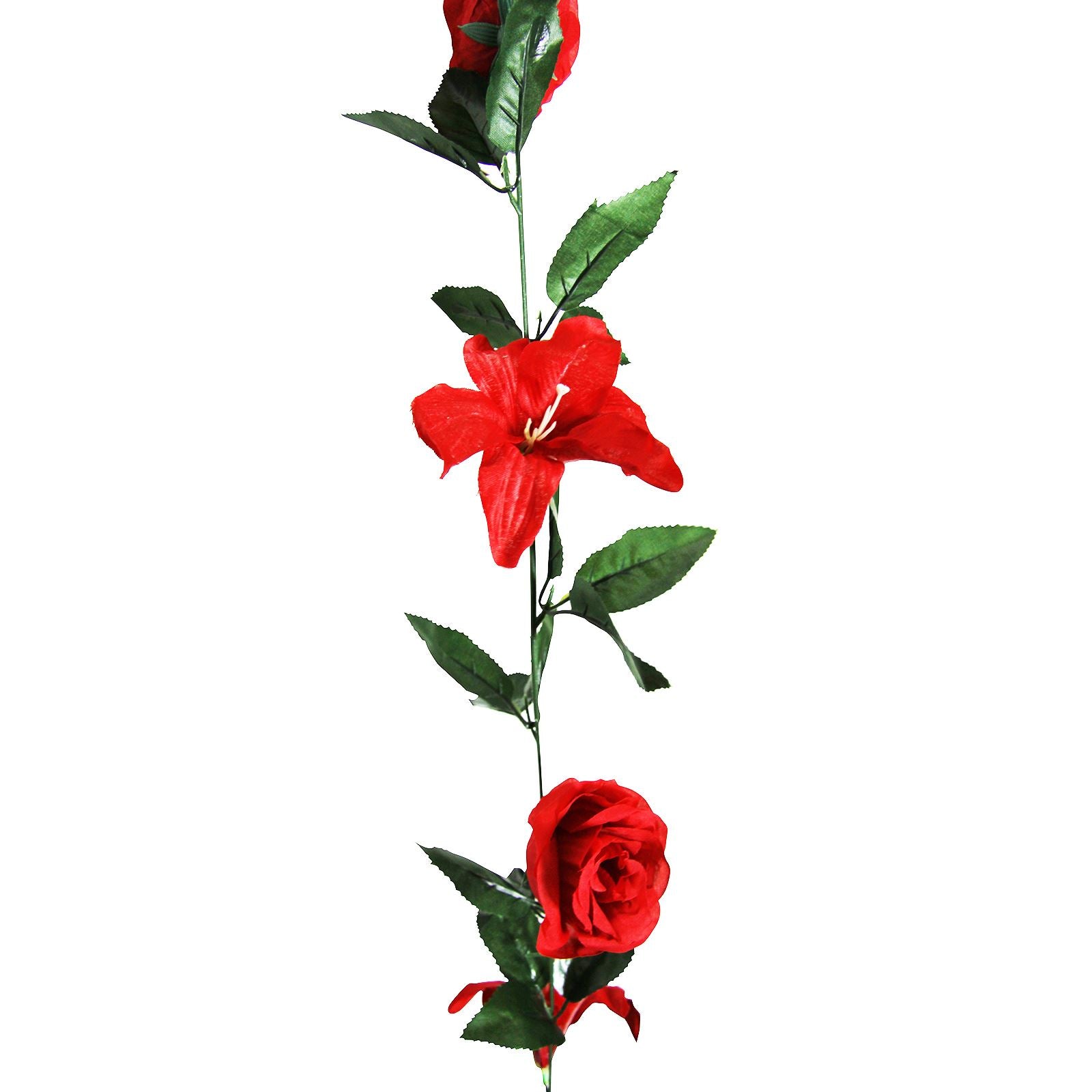 Rose and Lily Flower Garland