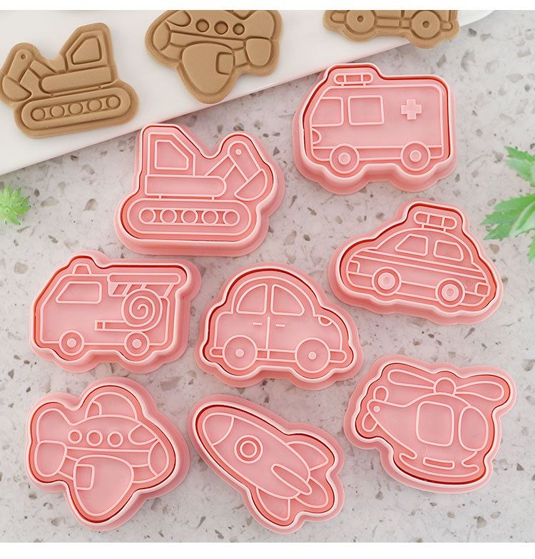 Set of 8 Premium Embossing Cookie Cutters