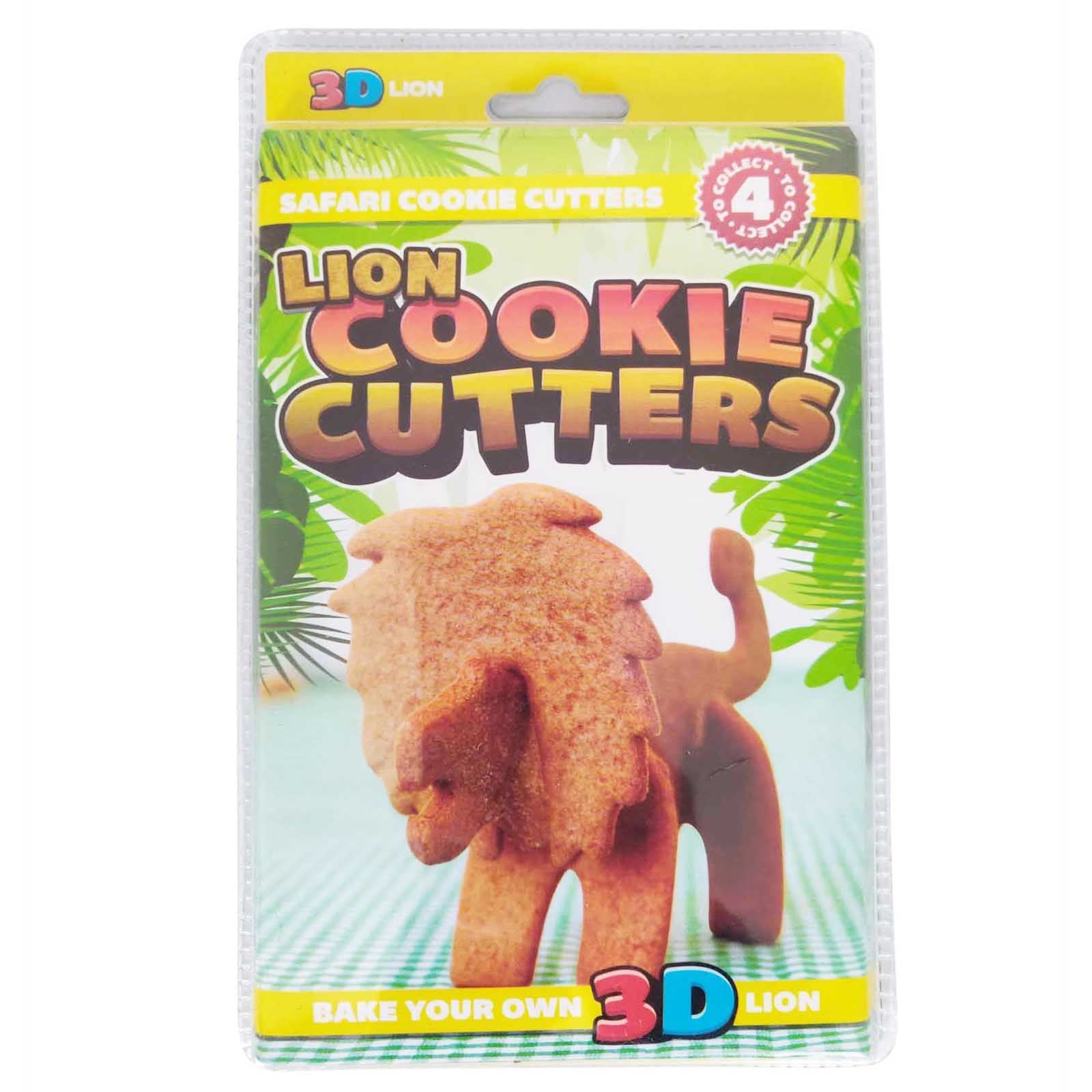 3D Jungle Animal Cookie Cutters