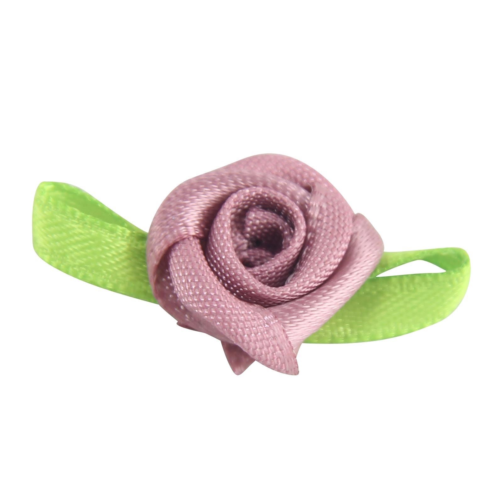 15mm Satin Ribbon Roses