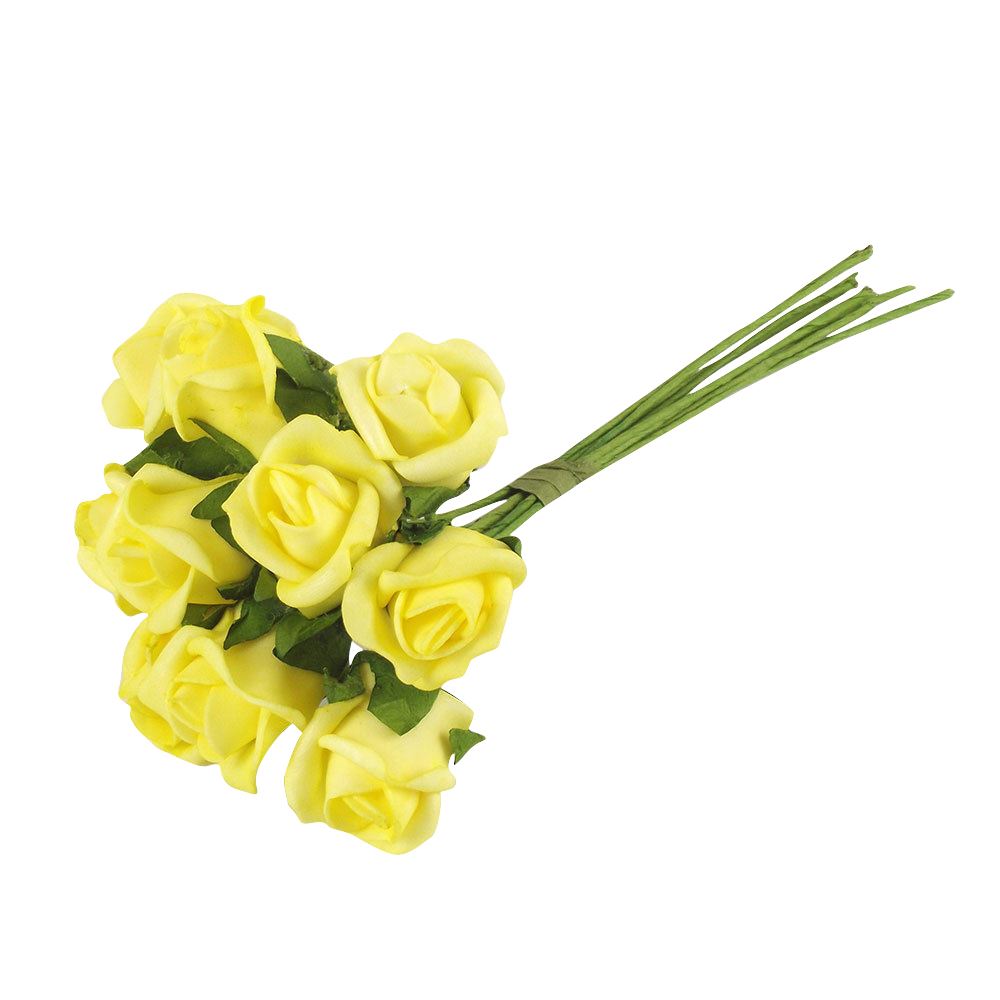 Bunch of 10 Foam Rose Buds