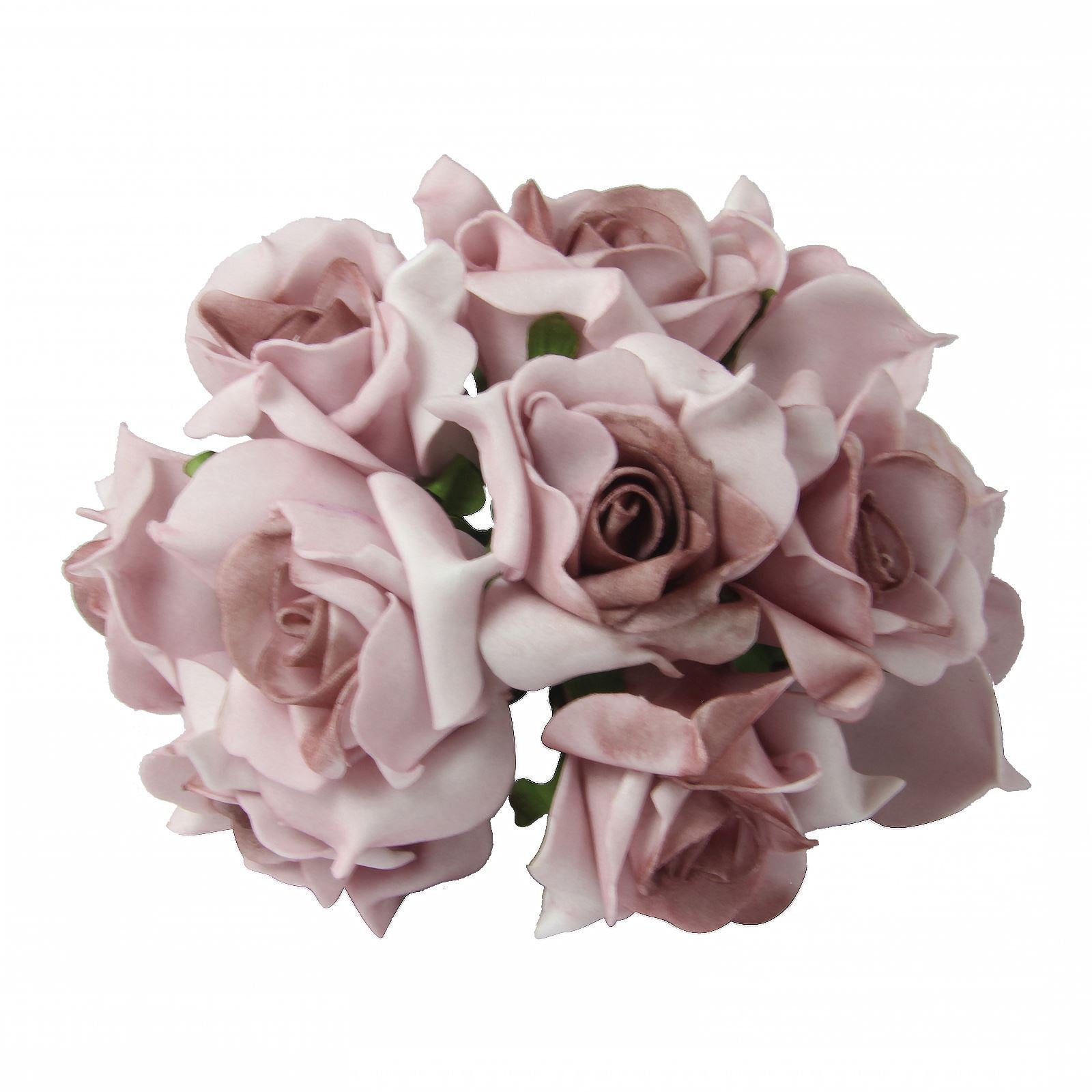 Bunch of 10 Post-Dye Foam Roses