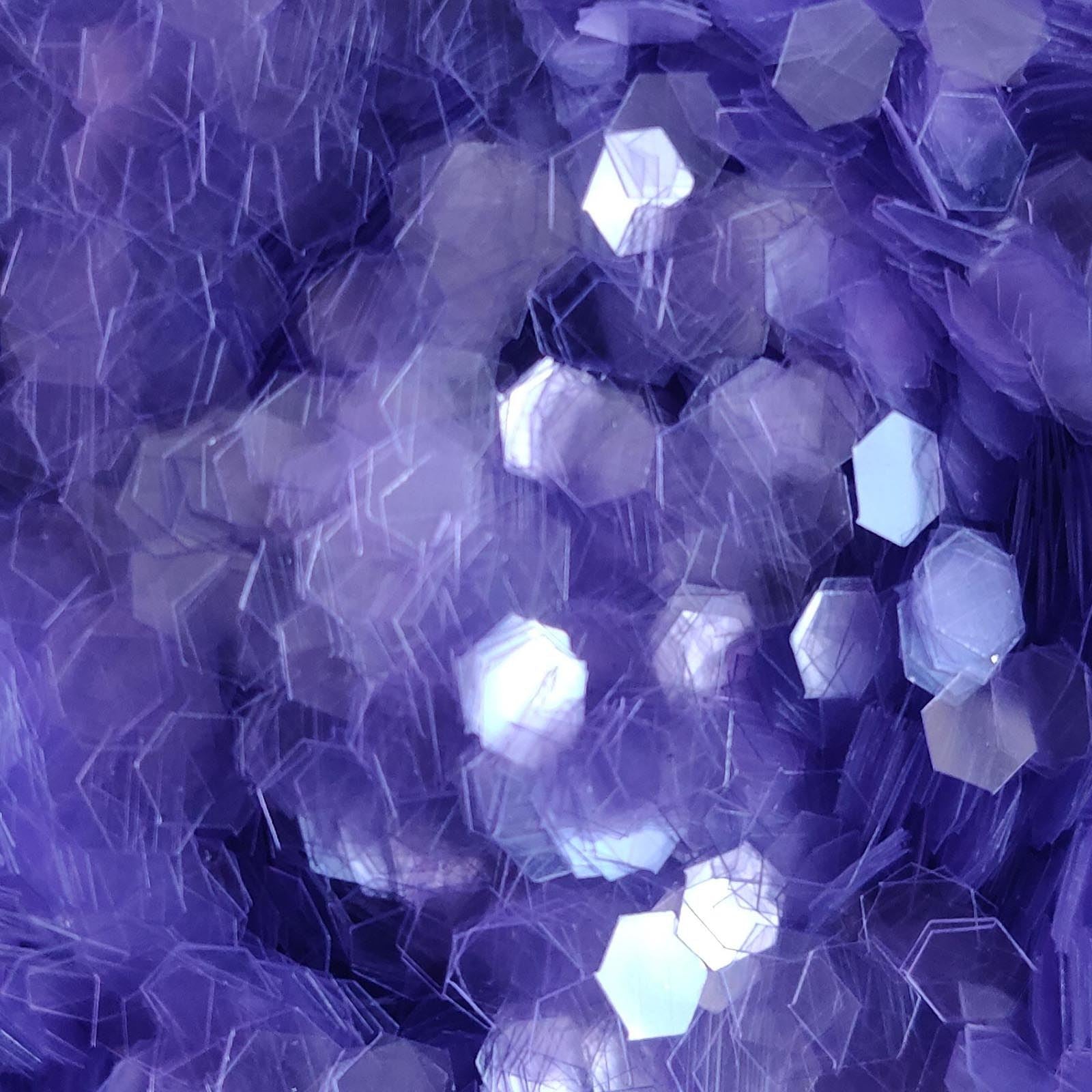Glitter Elements - Iridescent Purple - 4mm Hex