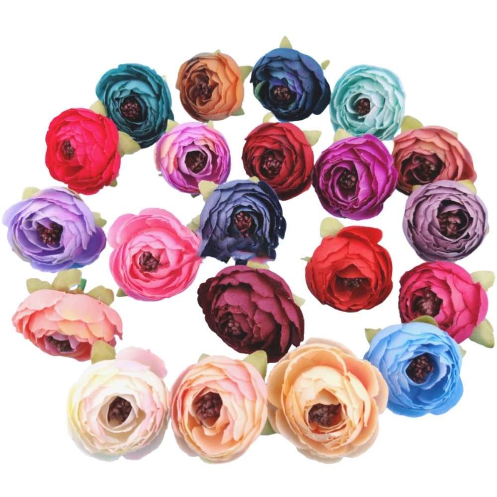 10x Ranunculus Flower Heads