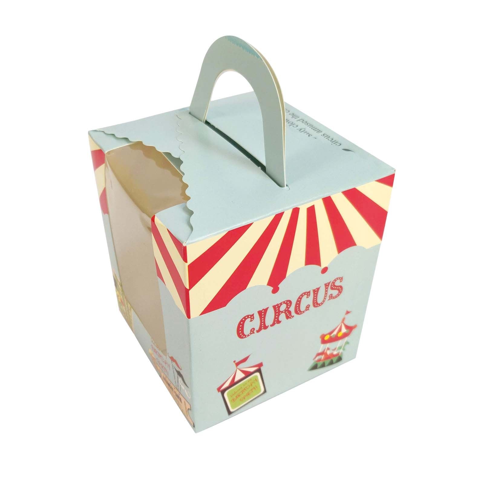 Vintage Printed Large Single Cupcake Boxes