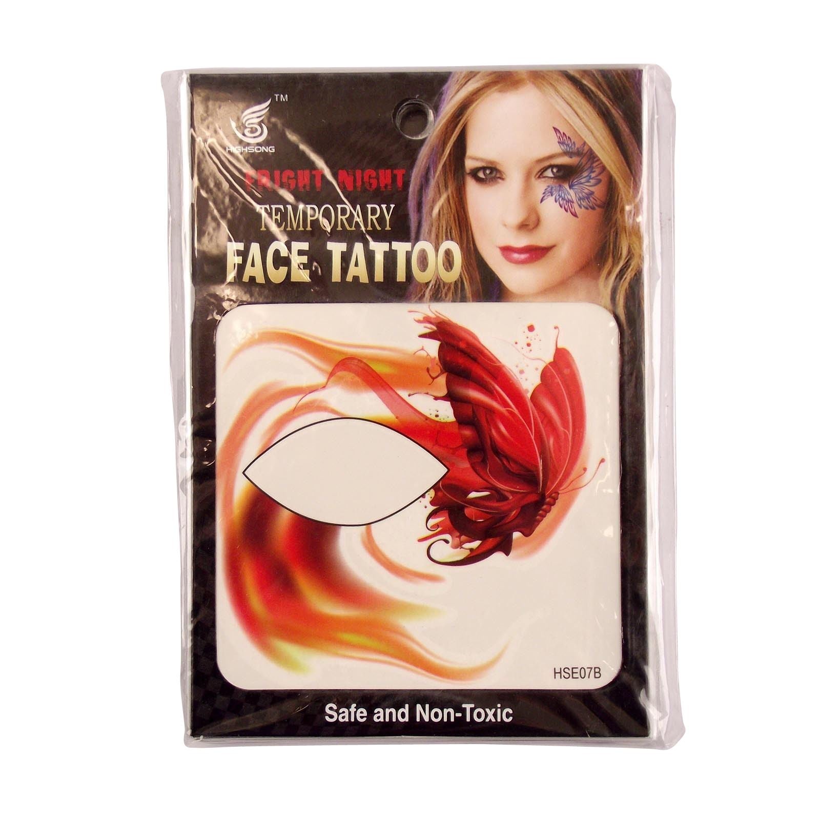 Large Colourful Eyeline Tattoos