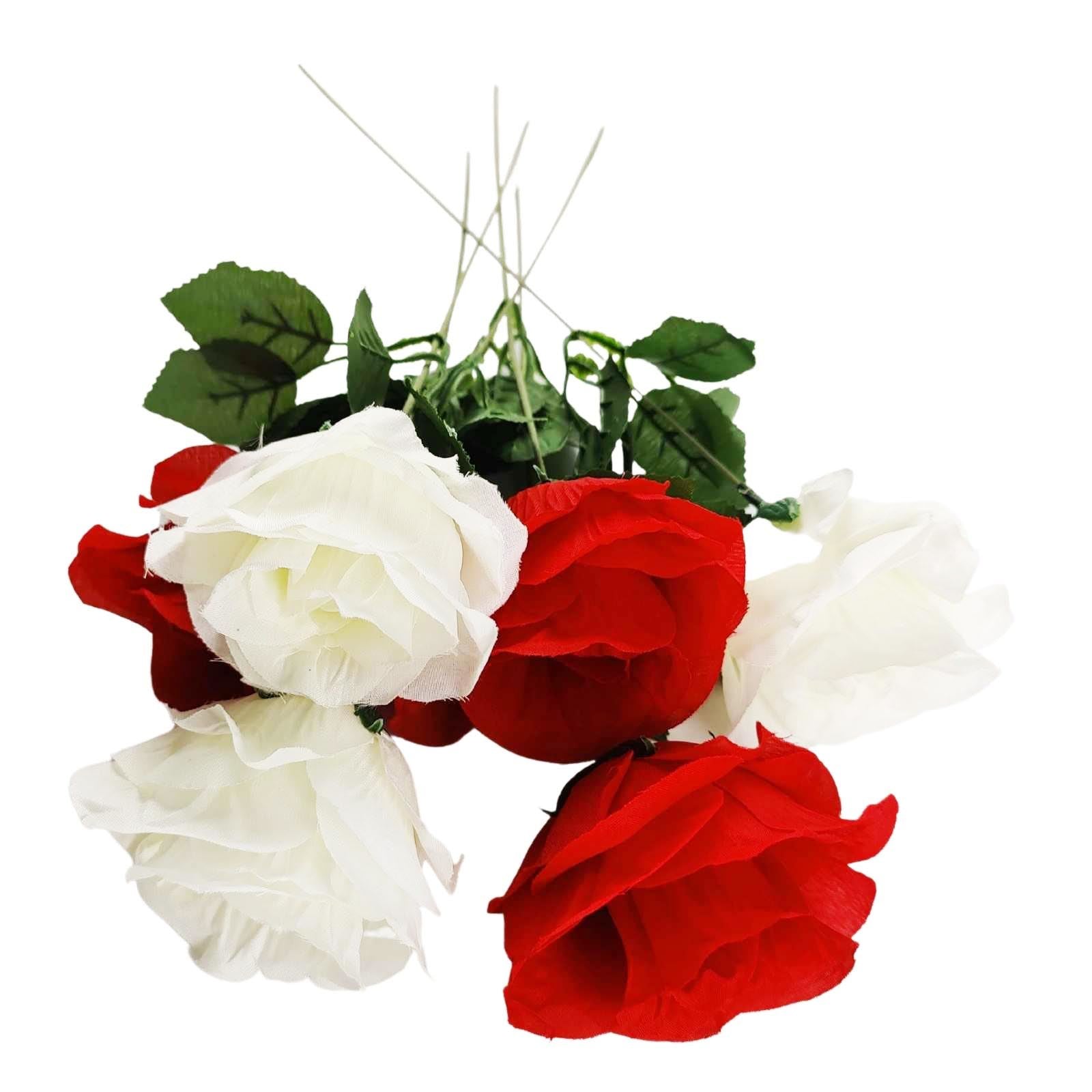 Eco Artificial Roses with Wire Stem