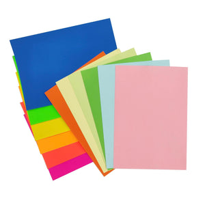 Set of 12 Multicolour A4 Sticky Labels