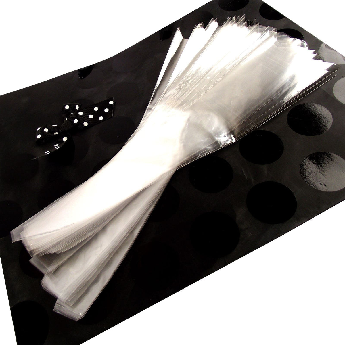 Single Rose Flower Cellophane Sleeve! Cello Wrap Cones 10 or 100