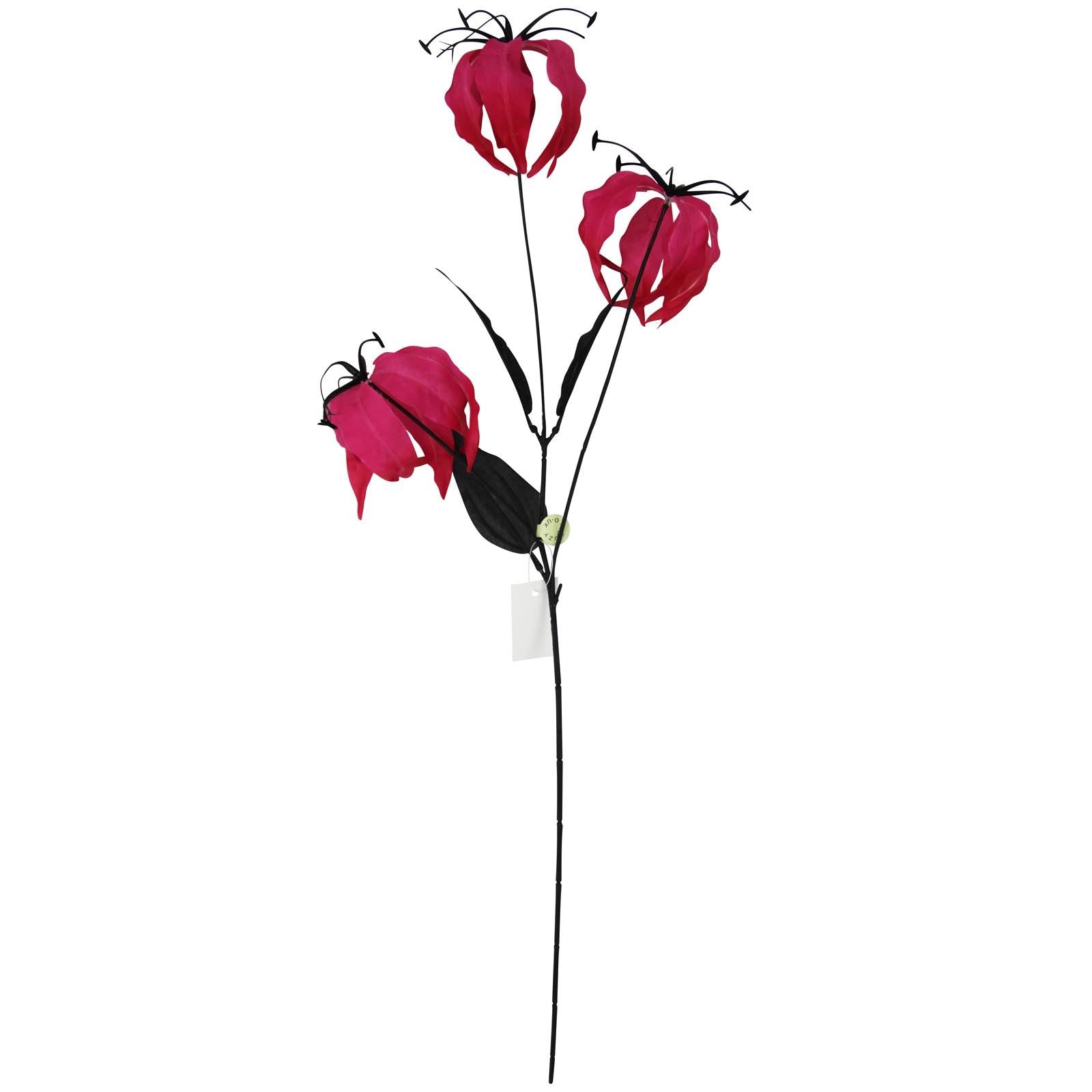 Gloriosa Spray with Black Foliage