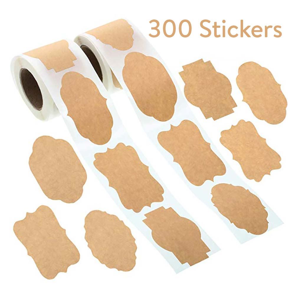 Kraft Vintage Writeable Stickers