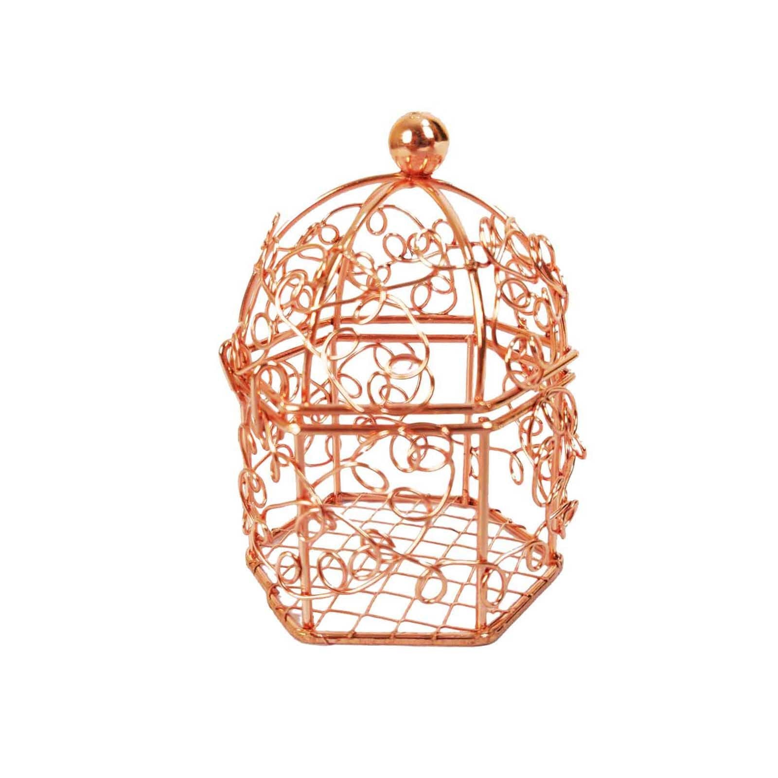Mini Swirly Bird Cage Favours