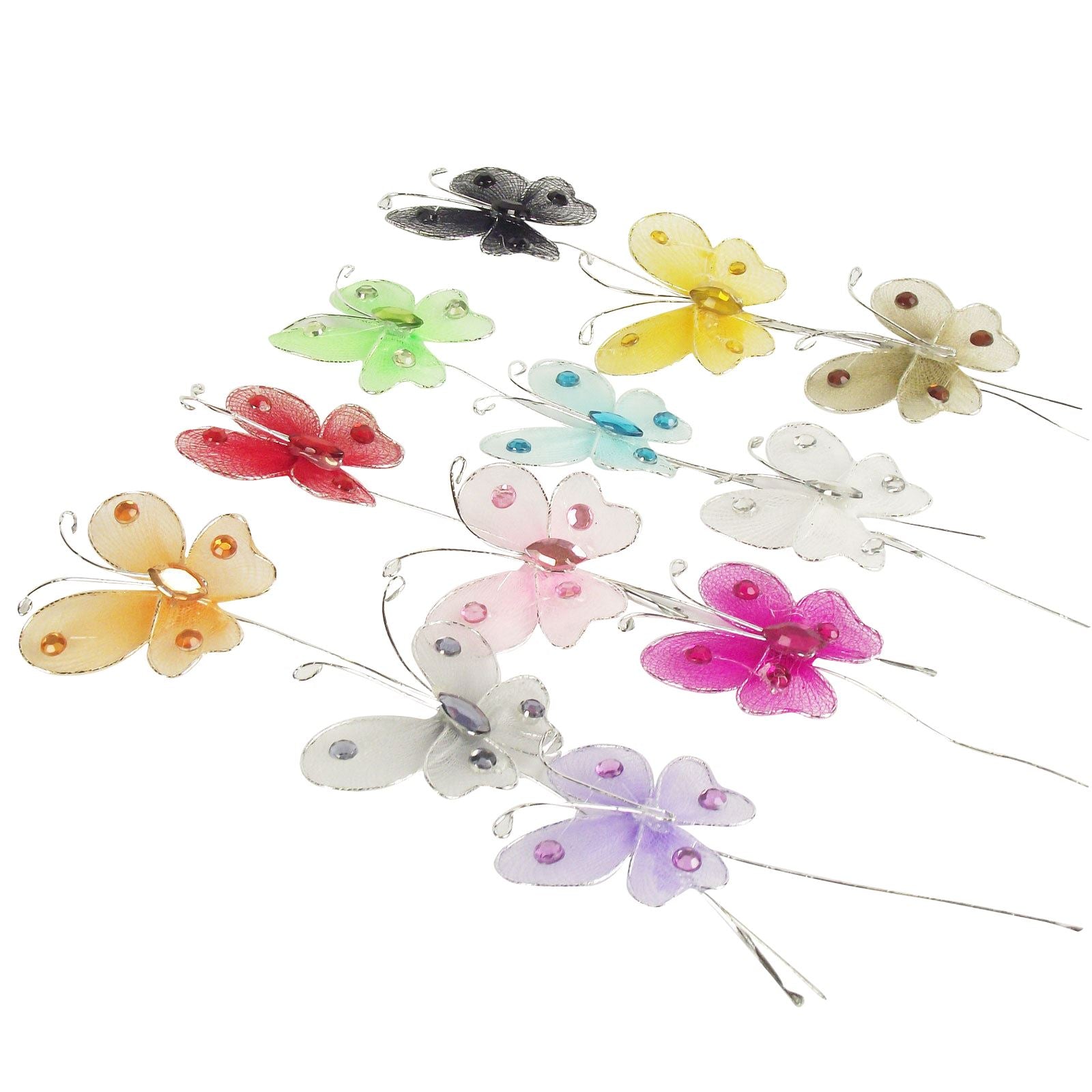 10x Mini Oranza Butterfly Picks